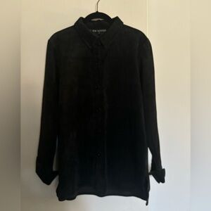 Soft Black Suede shirt. Size M